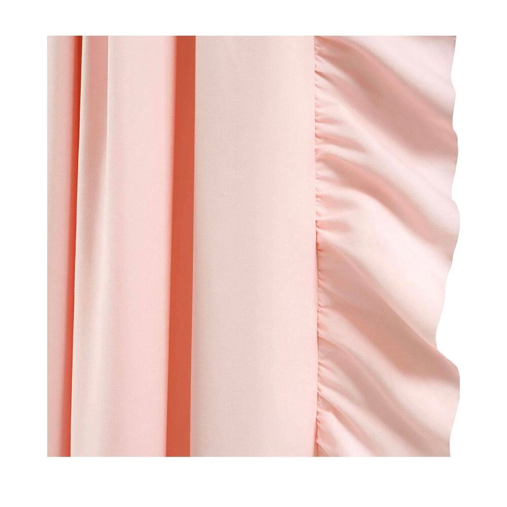 Lush Decor Reyna Ruffle Window Curtain Panel Set for 1 Window - Picture 5 of 9